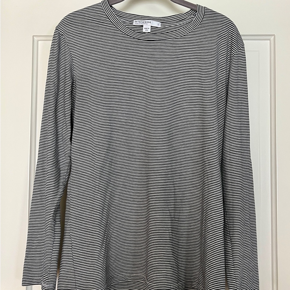 Stateside Monochrome Striped Top